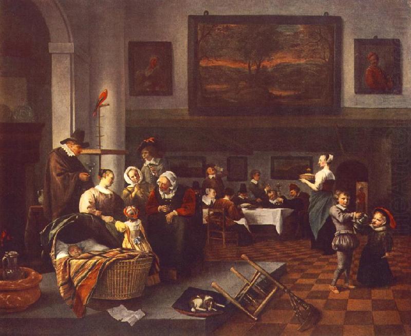 The Christening, Jan Steen